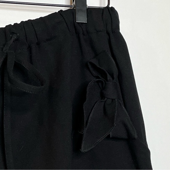 SIMONE Rocha Black Bow Jogger Lounge Pants Size Large - Picture 9 of 14